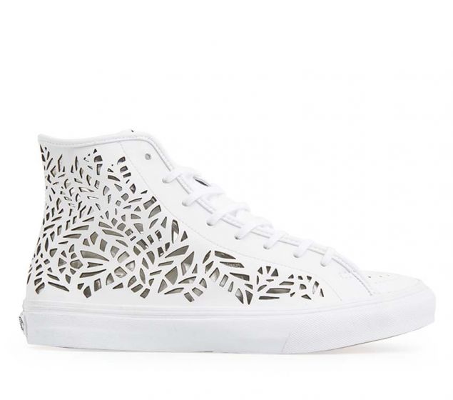 VANS | SK8-HI DECON (AJOURÉ) | FEUILLES/BLANC