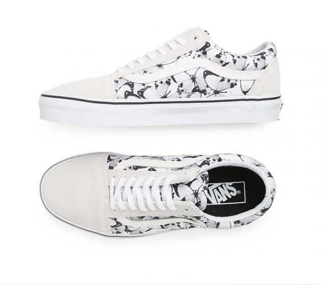 VANS | OLD SKOOL (PAPILLON) BLANC PUR | NOIR